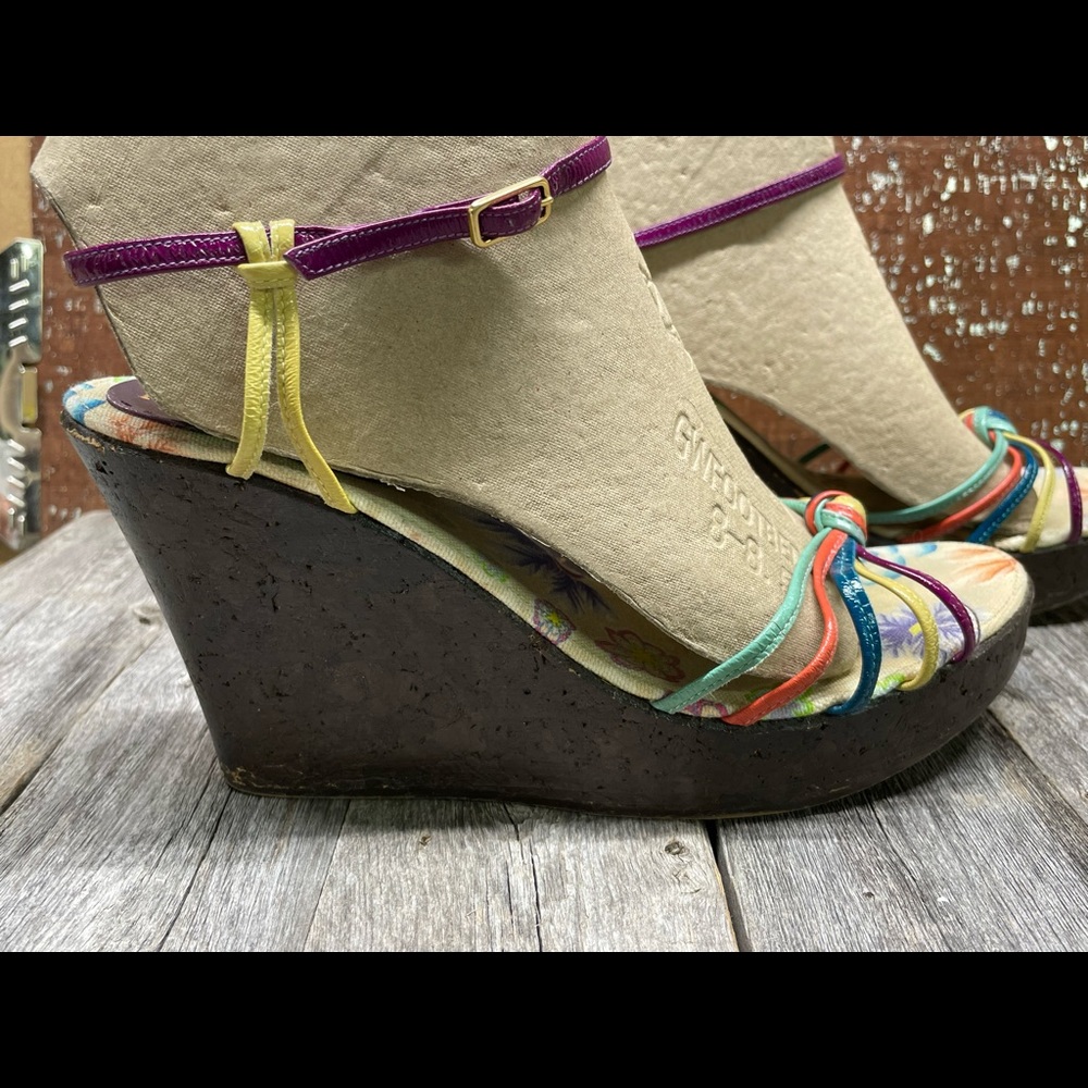 Missoni Authentic Multicolor Leather Platform San… - image 3